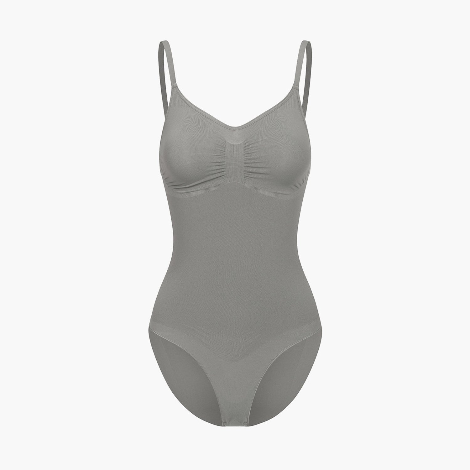 cfab Corrigerende bodysuit met slipje - Grafiet - XL - Corrigerende Body - Naadlos - corrigerend ondergoed dames