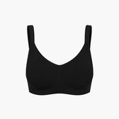 cfab - Naadloze compacte push-up bh - Zwart - Maat L - BH Zonder Beugel Voorgevormd - Ondergoed - Naadlos