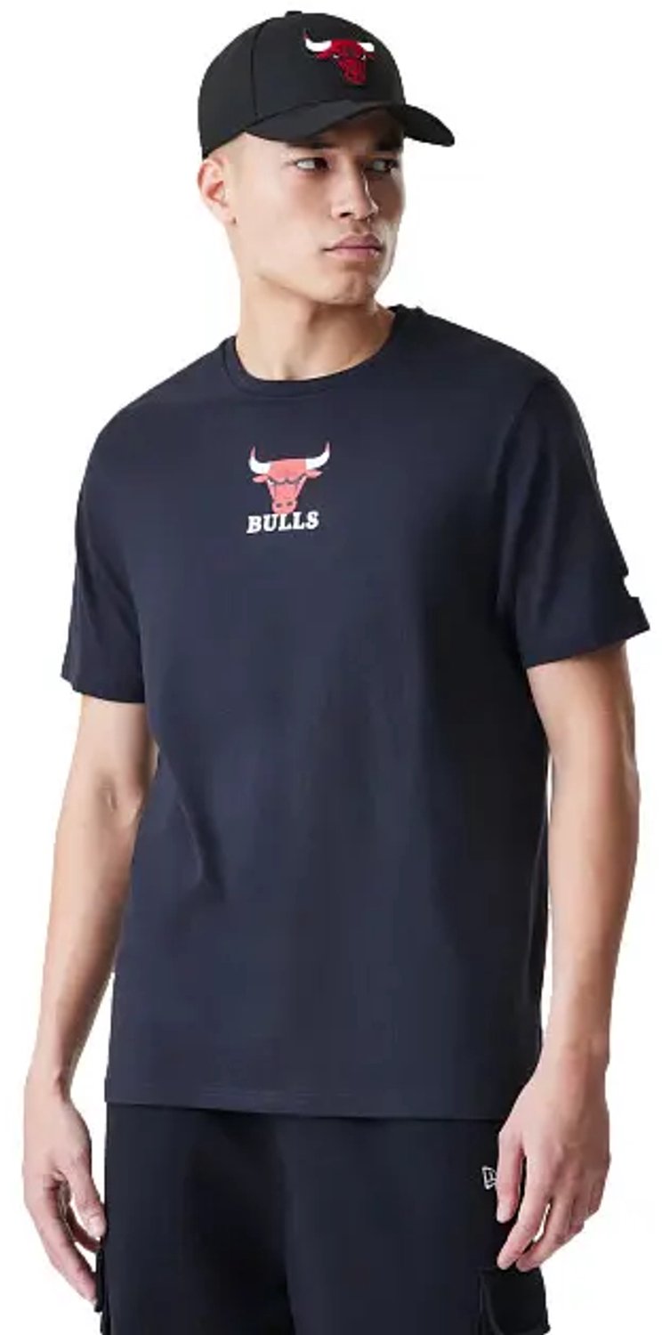 Logo T-shirt New Era NBA Chicago Bulls Zwart