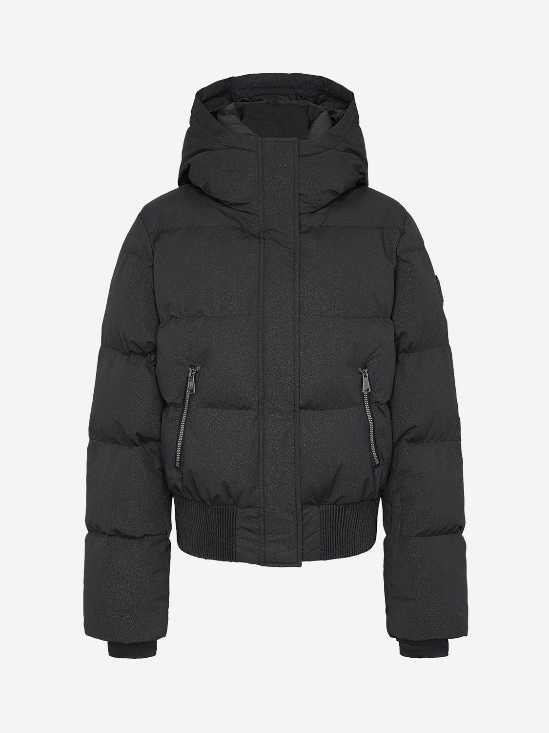 NIKKIE Numa Glitter Jacket Ski jack dames Zwart