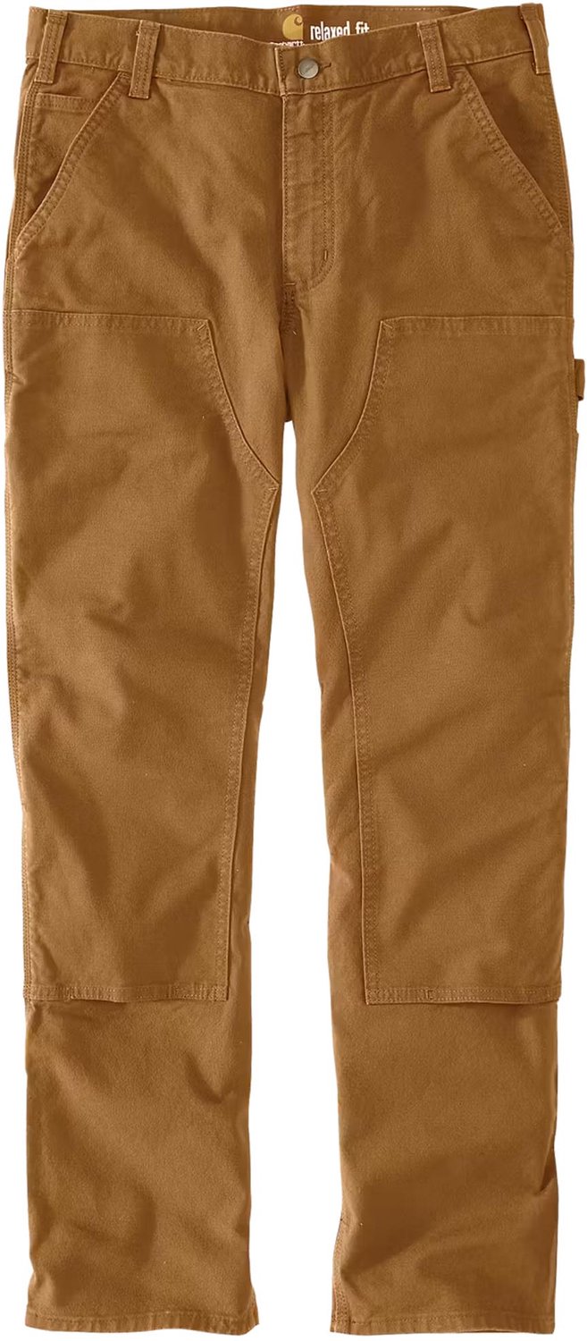 Carhartt Relaxed Straight Rugged Flex Duck Double-Front Dungaree Broek Bruin