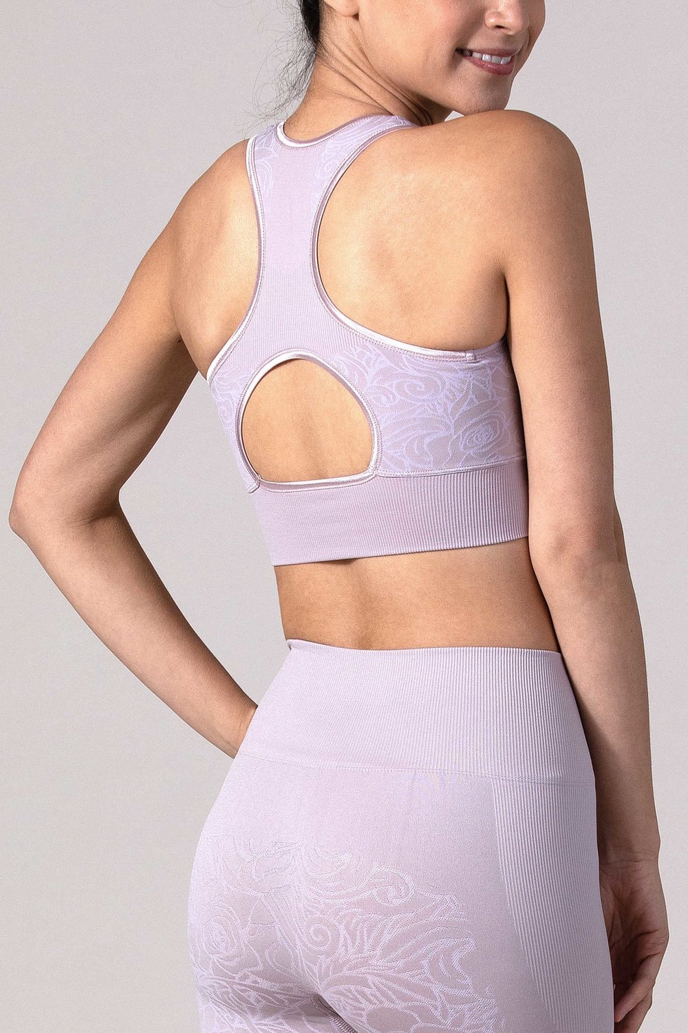 REVIVE Viane - Sport-bh Dames - Seamless, Uitneembare Cups, Yoga - Nostalgic Rosa - Maat S
