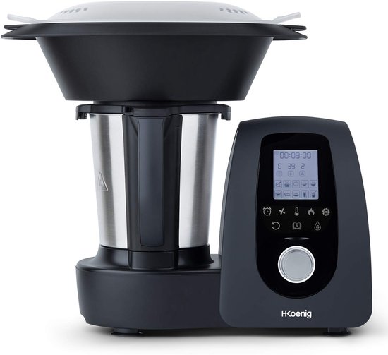 Intelligent Professional Multifunctionele Keukenmachine, 2L, 1000W, 30+ Kookfuncties, Robot, Turbo 10 Snelheden, Temperatuur van 37 tot 120°C, Tot 4 Bereidingen Gelijktijdig, Zwart — afbeelding 2