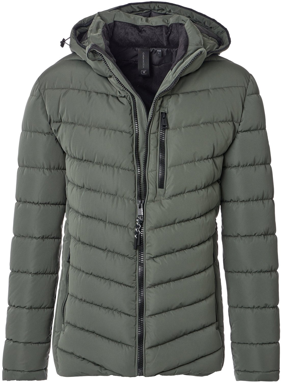 CASA MODA comfort fit winterjas olijfgroen