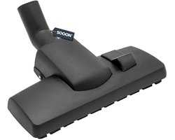 SQOON® combi zuigmond Delta met wiel 32 mm - geschikt voor o.a. Electrolux, Nilfisk, Numatic en Home Electronic stofzuigers - nylon haar, met groot loopwiel