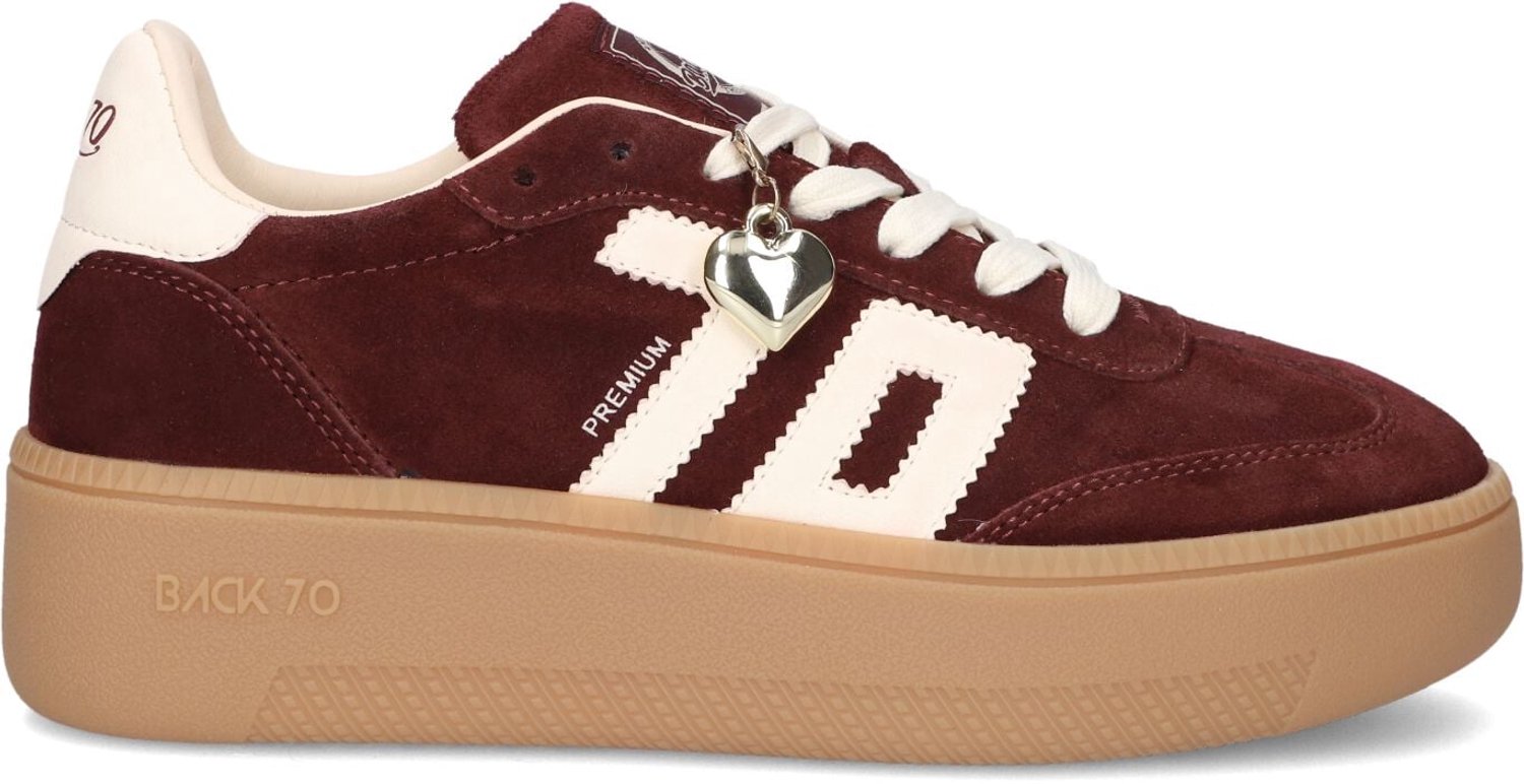 BACK70 Xxl Sneakers - Suède - Dames - Bordeaux - Maat 40