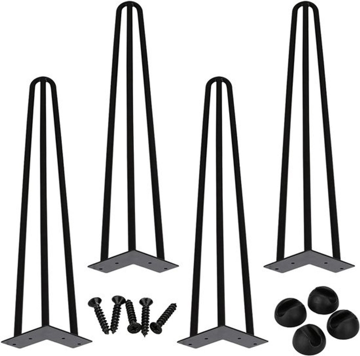 DIY haarspeldtafelpoten set - 4-delige set voor eettafel en salontafel