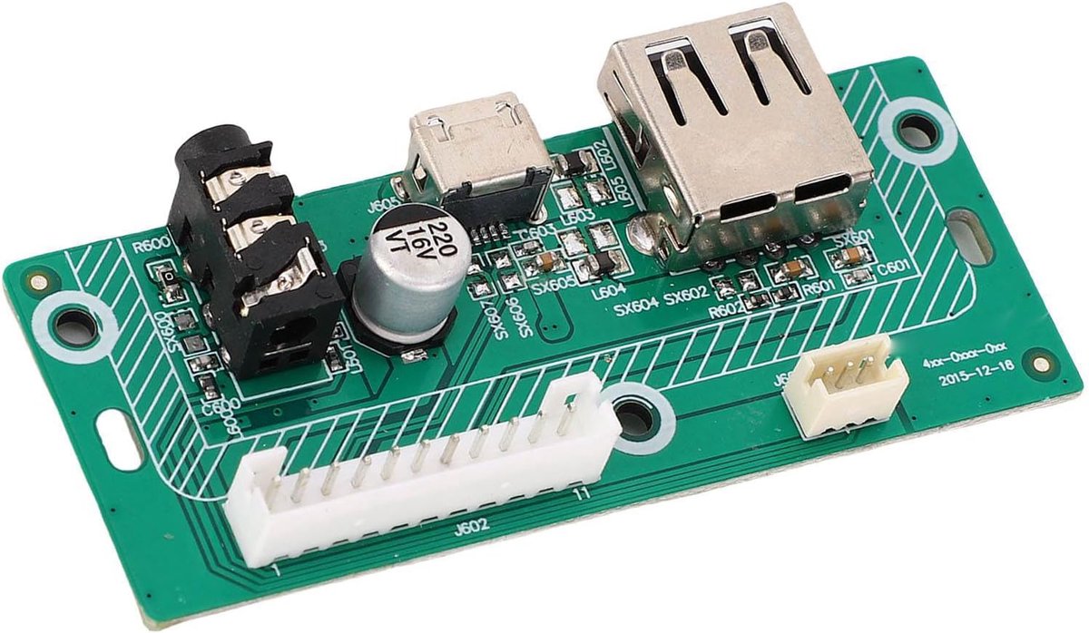 Luidspreker USB-oplaadpoort Board PCB-vervangende Oplaadpoortmodule 4 USB-poorten 3A Nominale Stroom voor Charge 3 TL Luidsprekerreparatie en Vervanging Gebruik