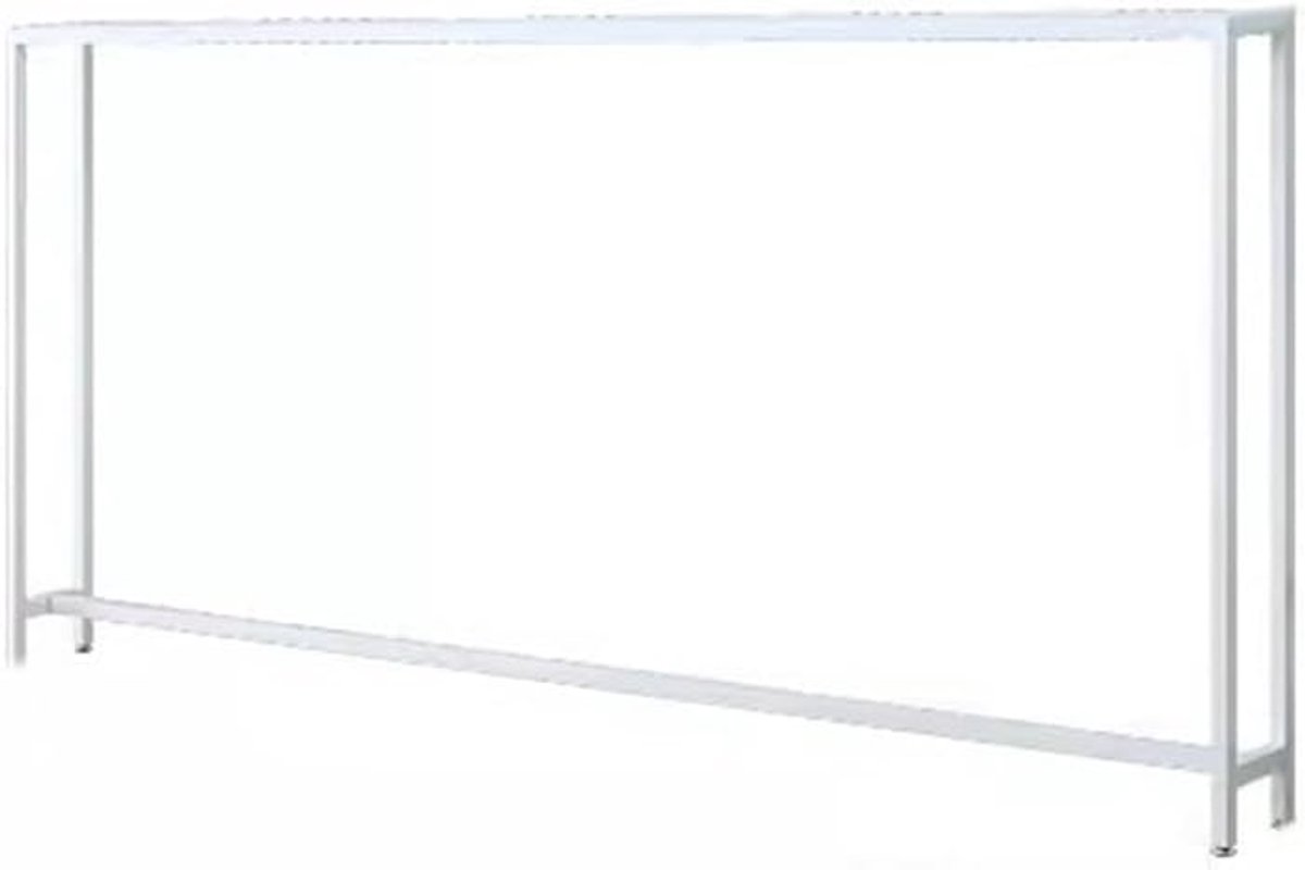 Dubbellaagse consoletafel - stijlvolle haltafel en bijzettafel voor woonkamer bank of slaapkamer - ontwerp met dubbele plank (afmetingen: 150 x 15 x 75 cm)