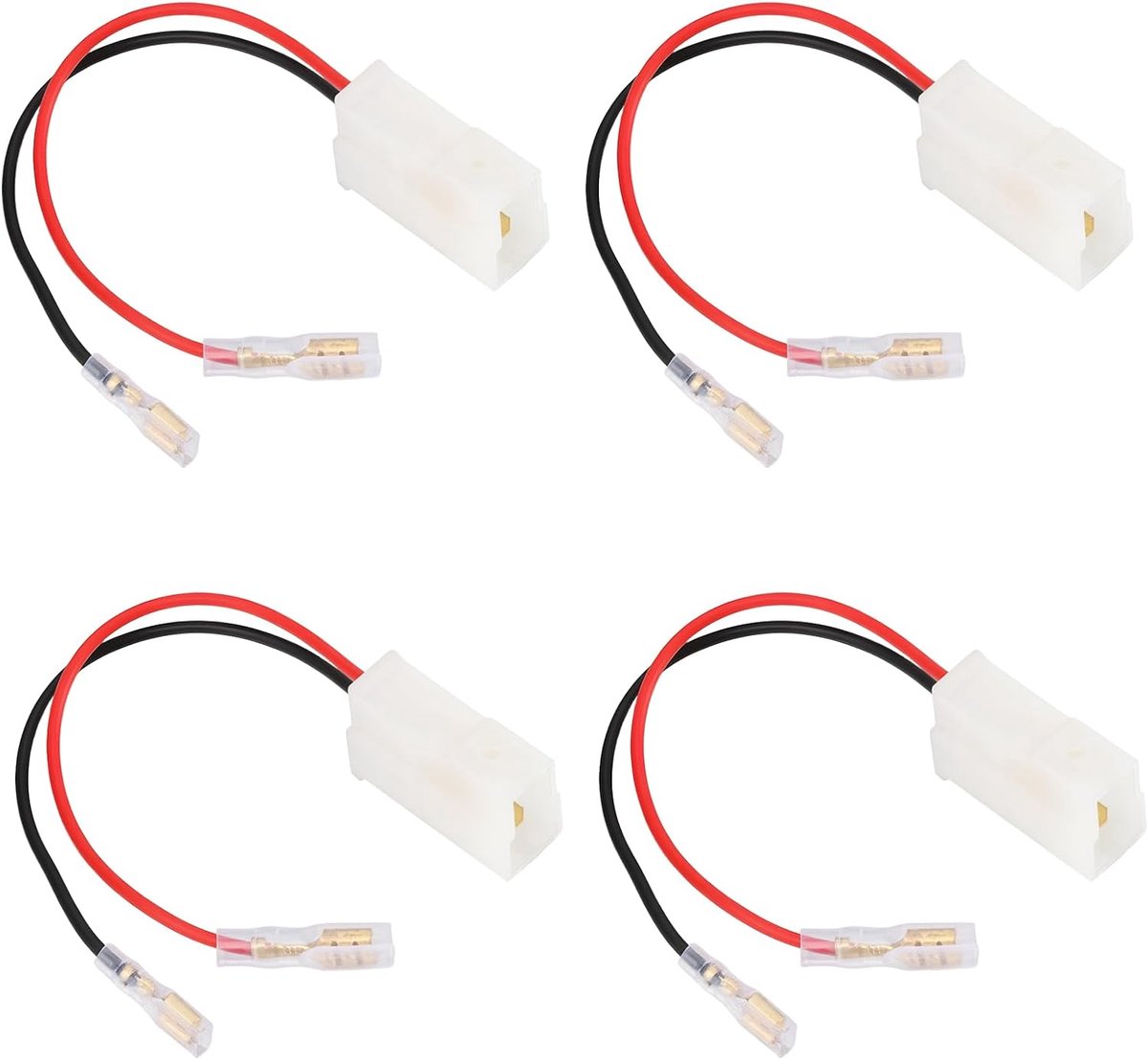 4 stks Auto Speaker Plug Adapter 15 cm Compatibel met Ford Fiesta Mk5 Transit Mk6