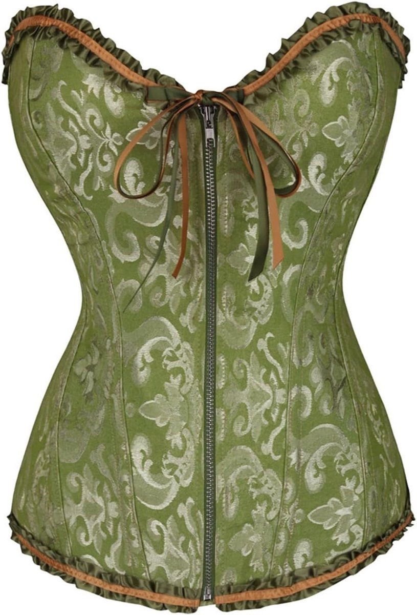 Korset voor dames, met veters, satijn, met baleinen, korset, bustier, grote maat, bruidslingerie, bodyshaper, gothic, onder de borst, top, body, sexy halloweenkostuum