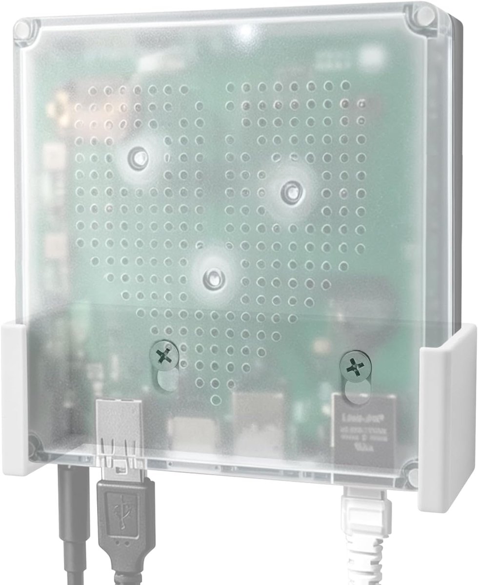 Wandhouder voor Home Assistant - Smart Home Organizer voor Nabu Casa, wandmontage, installatiekit met 2 schroeven, eenvoudige installatie voor thuis en op kantoor, ruimtebesparend, optimale