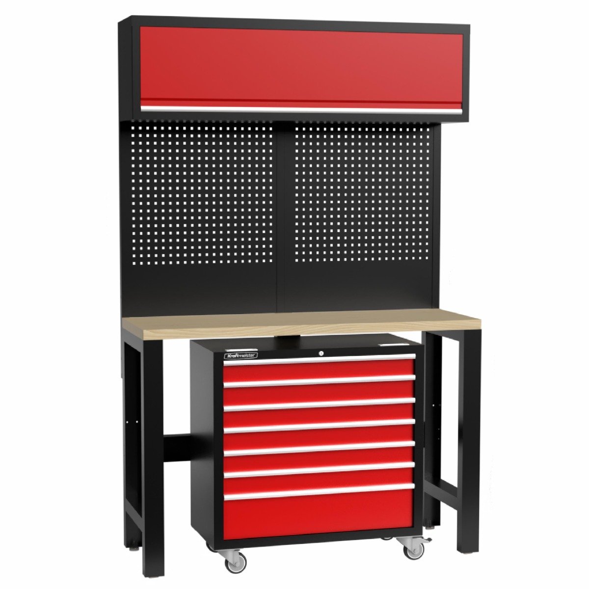 Kraftmeister Standard werkbank met wandkast en gereedschapswagen multi