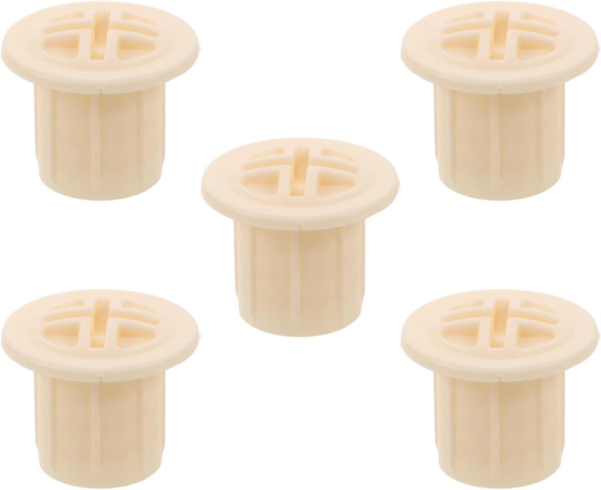 5 stuks kunststof schuifschroefdoppen: bevestigingsschroefdoppen met een binnendiameter van 1,8 cm voor speeltoestellen - weerbestendige accessoires voor extra veiligheid