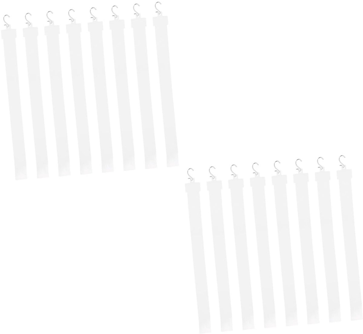 16stuks Merchandise Hangstrip Voor Supermarkt Verstelbare Hanger Voor Snacks Goederen Eenvoudig Te Installeren Veilig