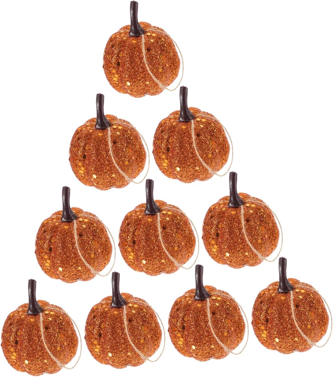 20stuks Kunstmatige Pompoenen Voor Halloween Decoratie Miniatuur Herfst Pompoen Props Voor Feestjes Collectie Compact Multifunctioneel Tafelcentra