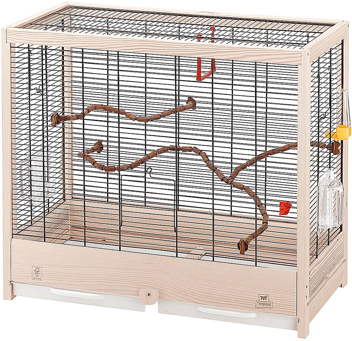 Bol.com Ferplast Vogelkooi Giulietta 5 - 69 x 34,5 x 58 cm aanbieding