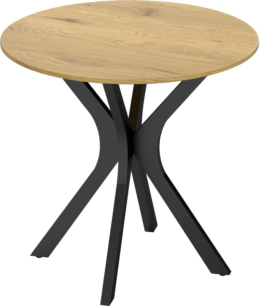 Homona Ronde eettafel - Voor 2 personen - Ø78 x 75 cm - Naturhout