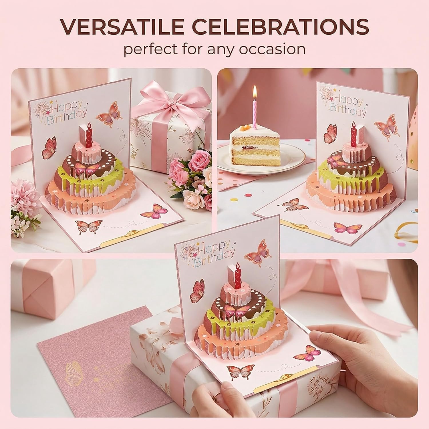 Verjaardagswenskaart 3D - vlinder - gepersonaliseerd - perfect voor vrienden en familie - ShopVlot