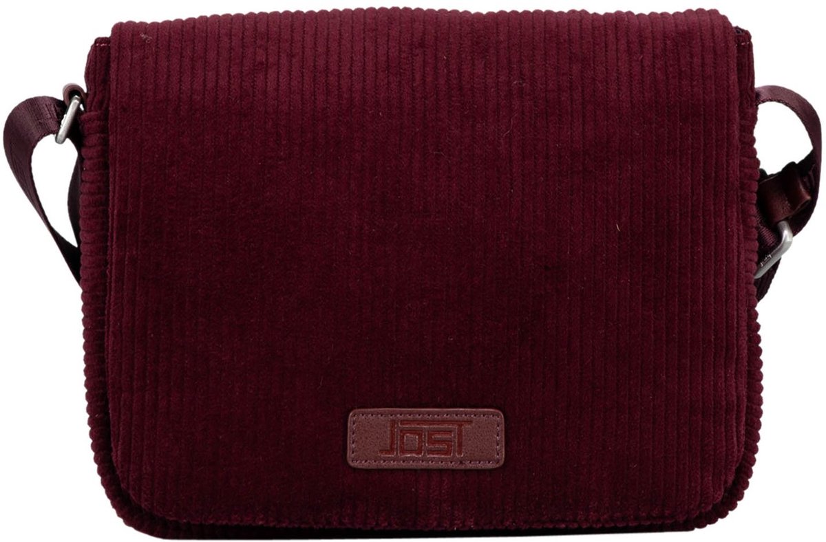JOST schoudertas Cord Shoulder Bag Burgundy wijnrood