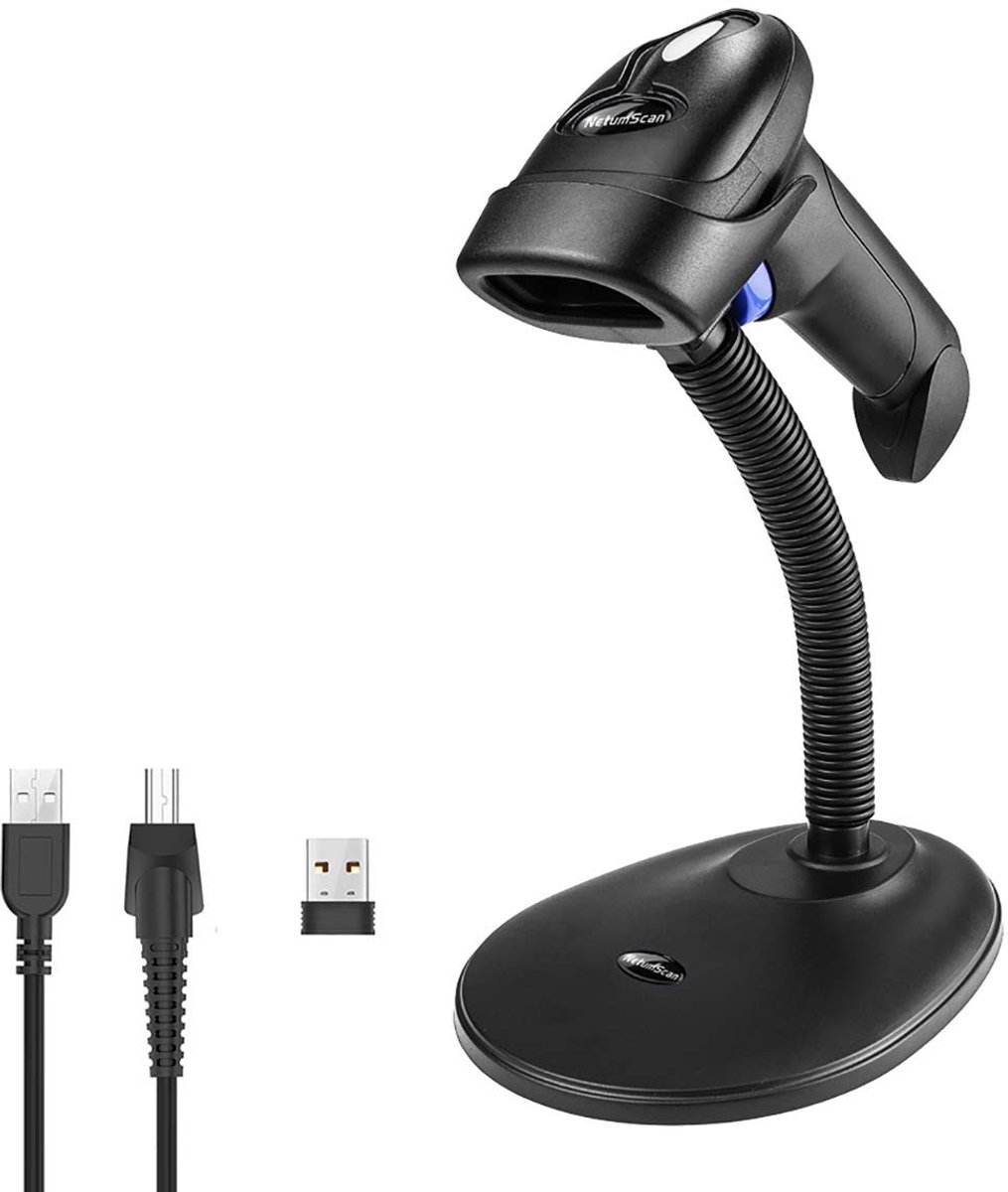 Draadloze 2D Barcodescanner met USB en Verstelbare Standaard