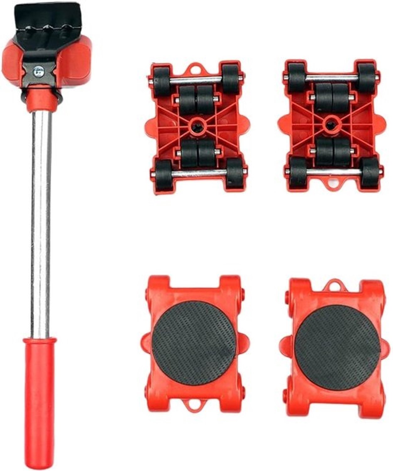 Meubelrollerset - Hulpmiddel voor meubelverplaatsing - Voor zware spullen - Duurzaam ABS-materiaal - 4 wielen - Standaard