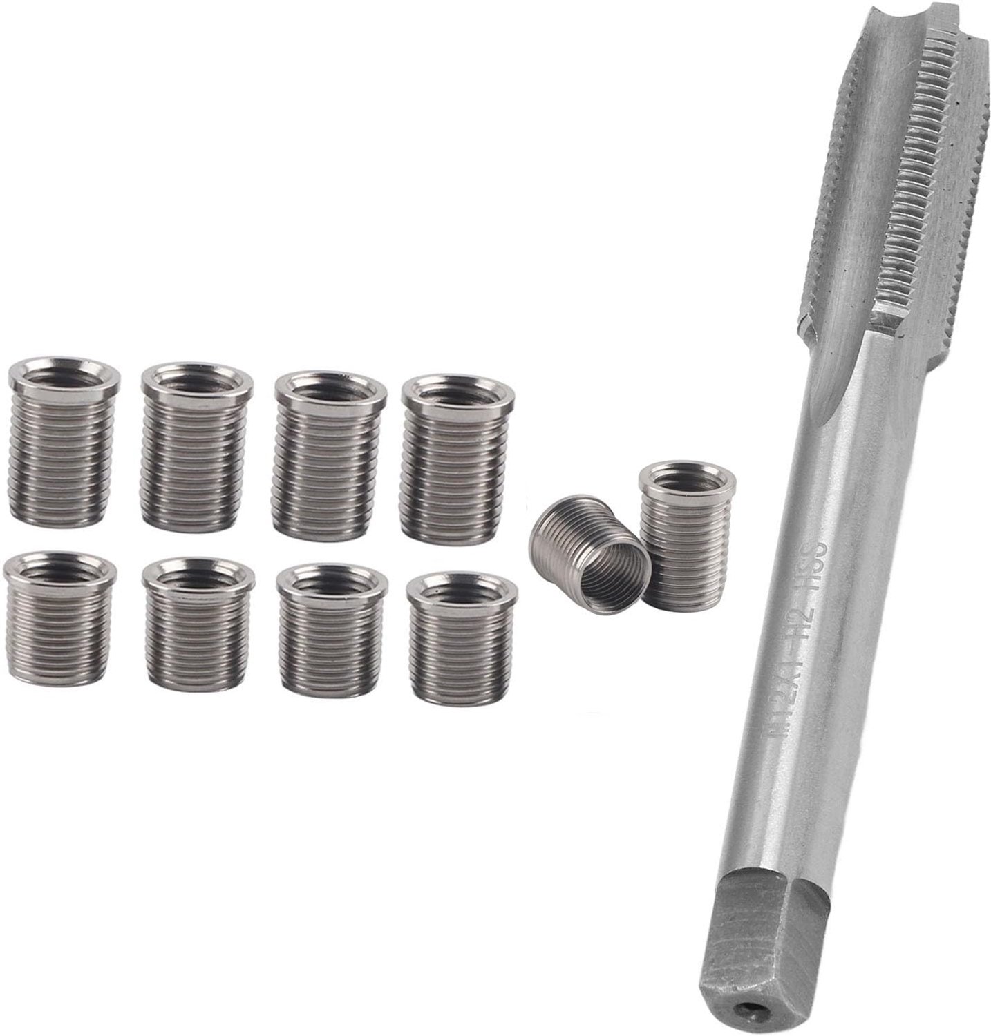 Bougiedraadreparatieset M10x1.0 en M12x1.0 - Roestvrij staal - Professionele ruimer - Efficiënt motoronderhoud - ServiceTopper