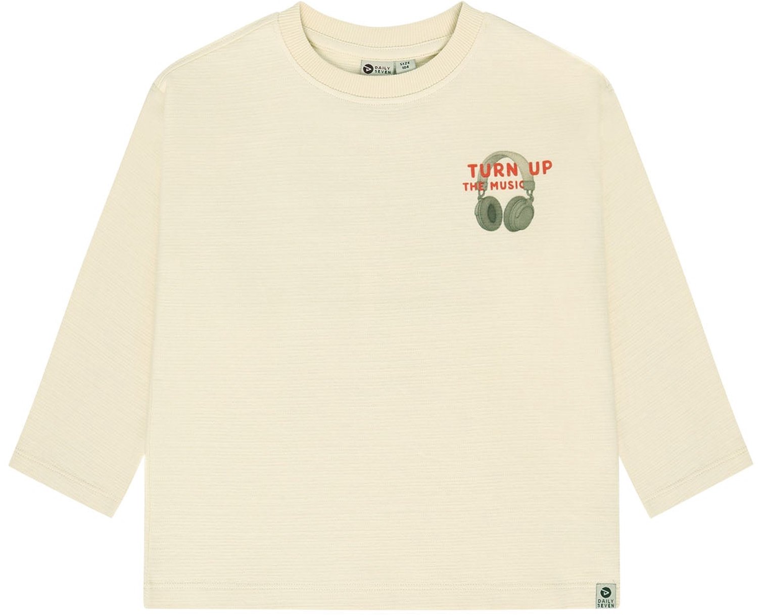 Daily7 - T-shirt Longsleeve Backprint - 2020 Sandshell - Maat 116