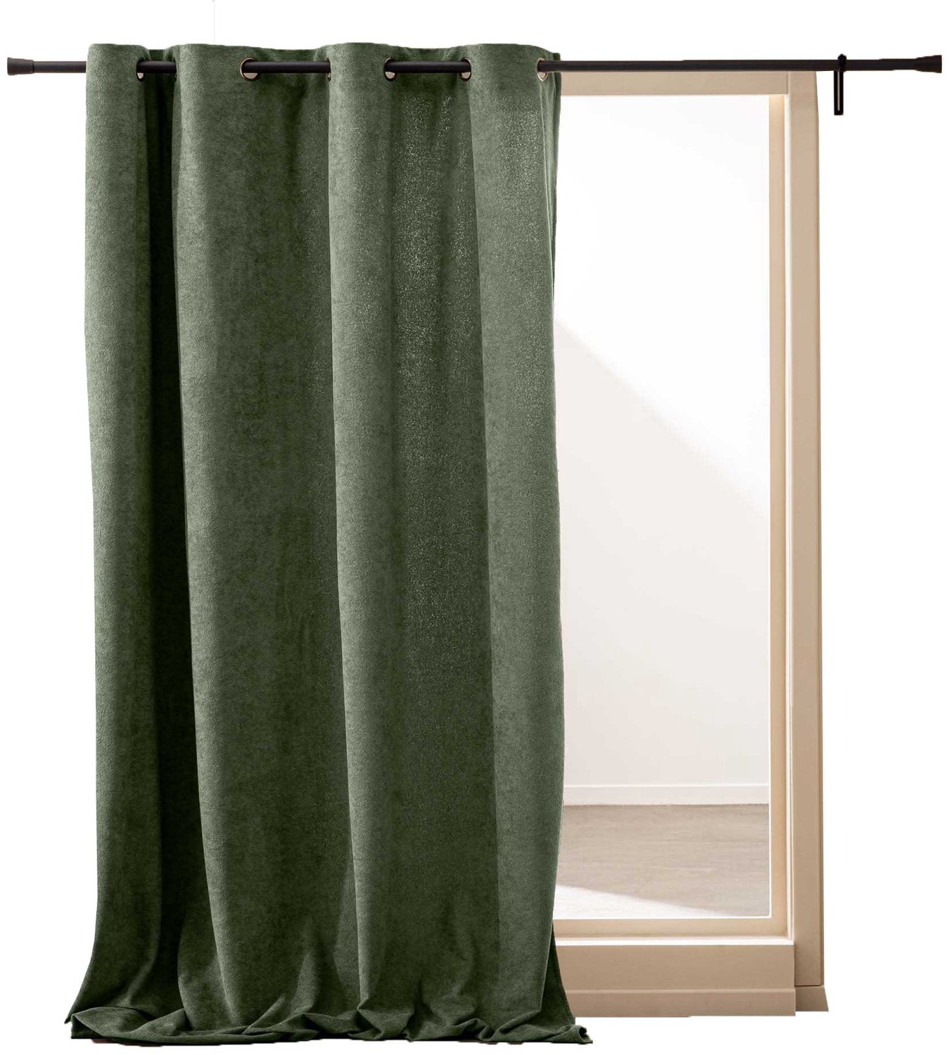 Douceur d'intérieur - Gordijn met ogen 140 x 260 cm WINONA - groen