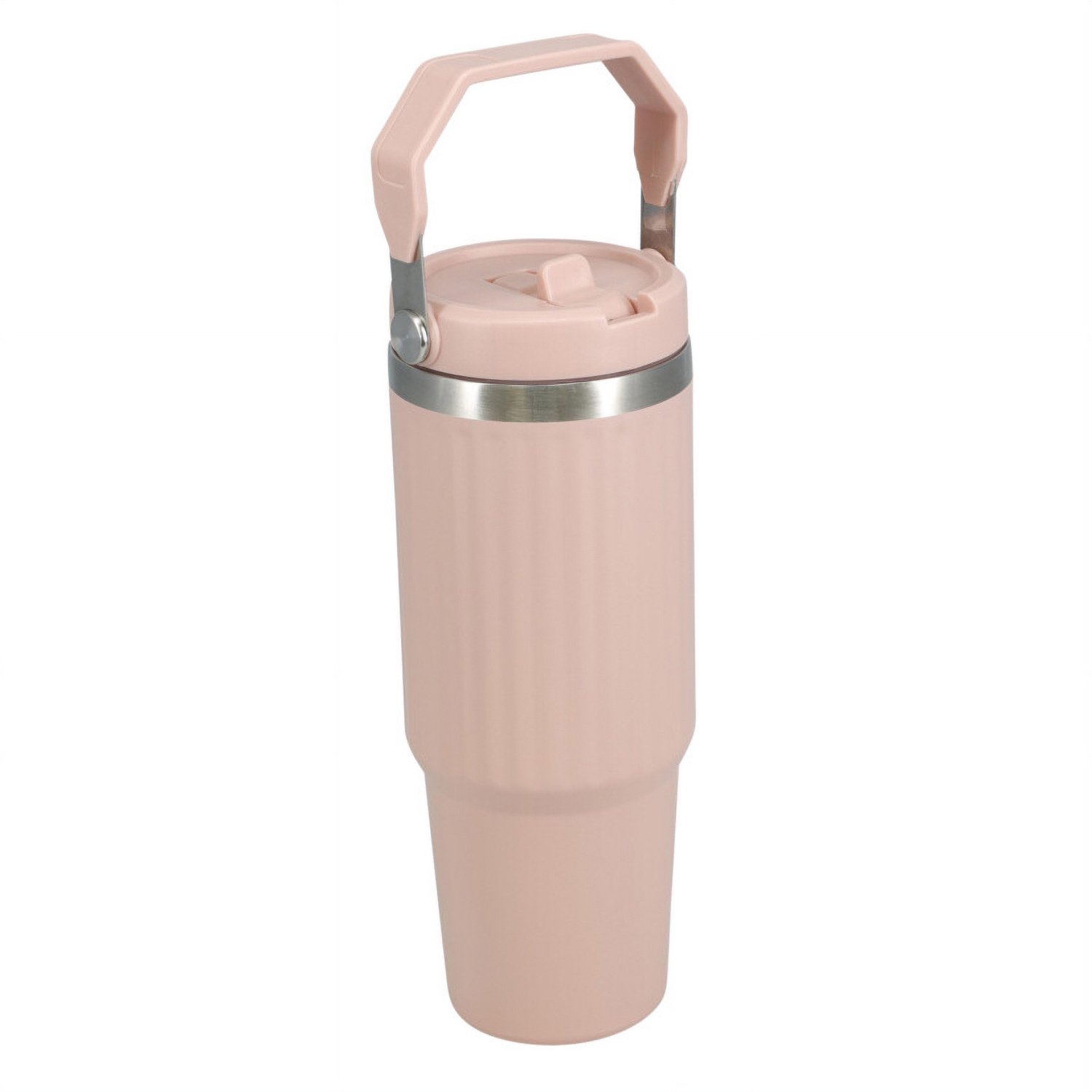 EH Excellent Houseware - Stalen thermosfles met handvat VARMÖ, 900 ml - roze