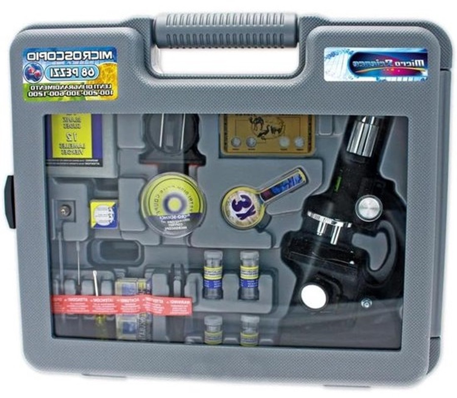 Microscoop speelgoed - Kindermicroscoop - Wetenschap ontdekken - Inclusief accessoires - 1200X zoom - Zwart