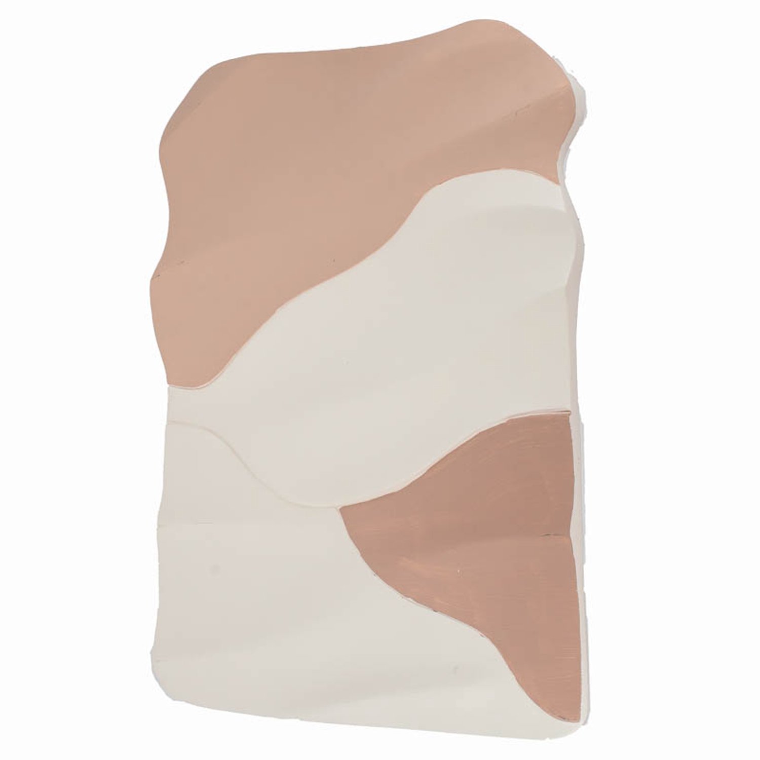 Wanddecoratie art wit met sandstone 40x60cm