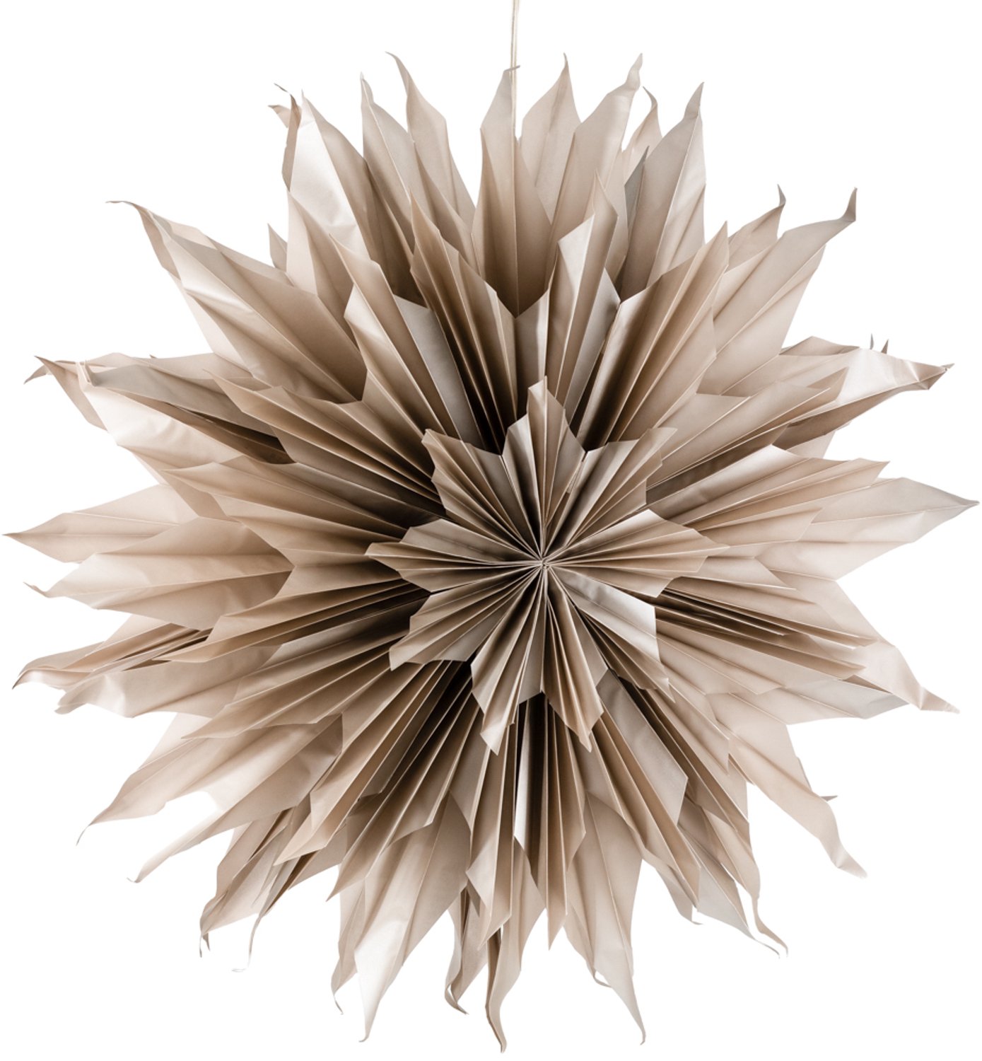Kerstster sun 100cm taupe met pendel