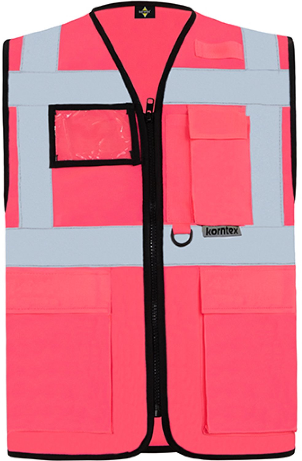 Korntex Executive Multifunctional Safety Vest Berlin KX802 - Neon Pink - M