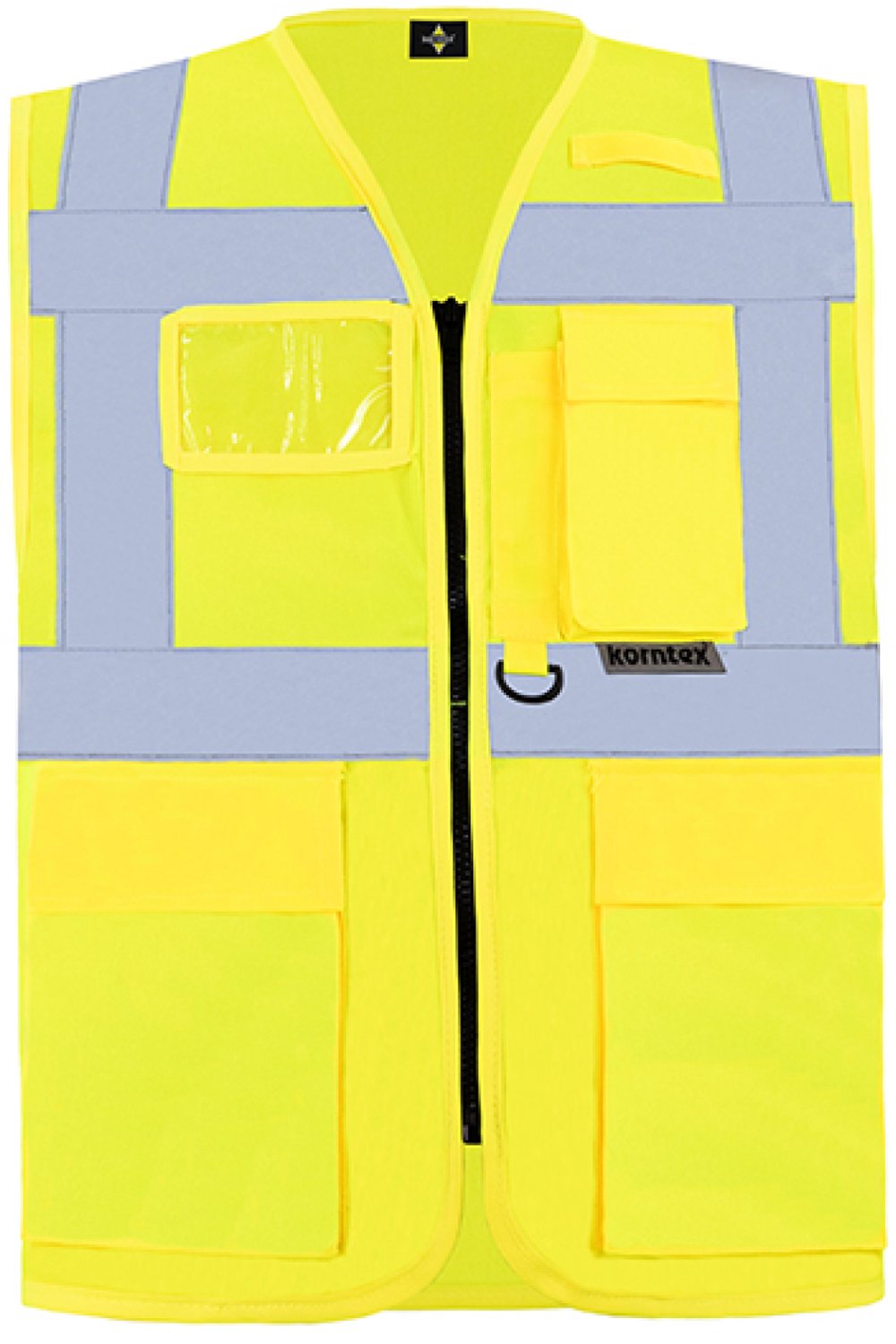 Korntex Executive Multifunctional Safety Vest Berlin KX802 - Signal Yellow - L