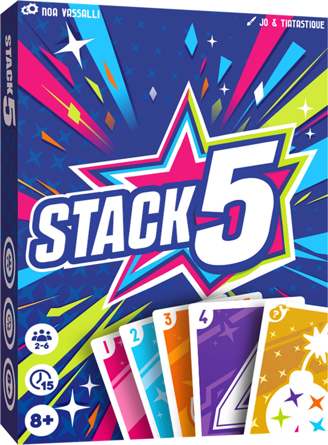 Stack 5 | Snel Strategisch Kaartspel | 2 tot 6 Spelers | Vanaf 8 Jaar | 15 Minuten