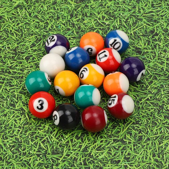 Biljartballen Milieuvriendelijke Kids Biljartbal Speelgoed 16 Stuks 2.5cm Pooltafel Biljart Training Cue Balls Biljartbenodigdheden — afbeelding 4