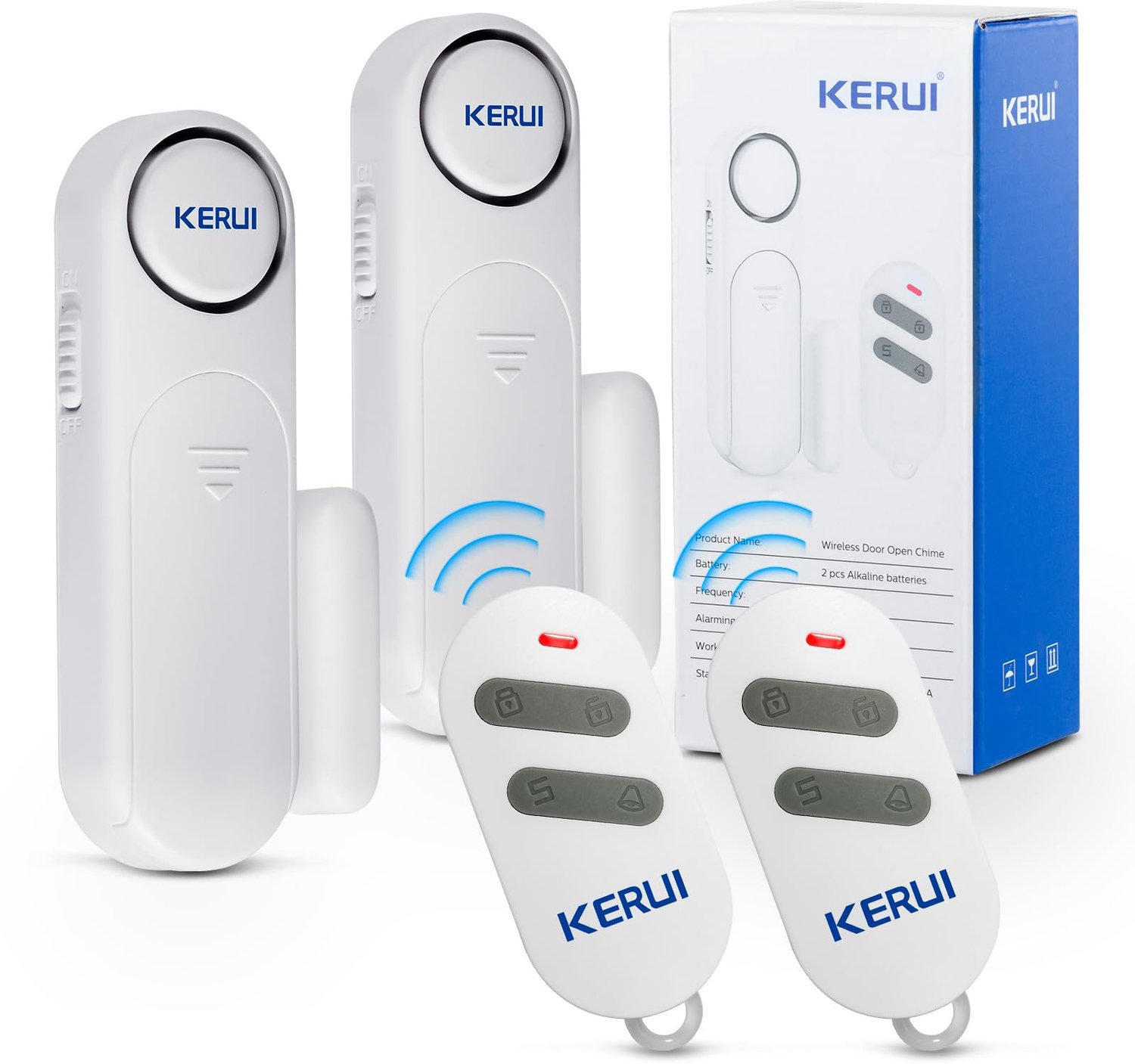 Deuralarm, raamalarm, 120 dB, draadloos, deurcontact, sensor, alarm met afstandsbediening, 3 modi, deuralarm voor je huis, kinderen, laadveiligheid