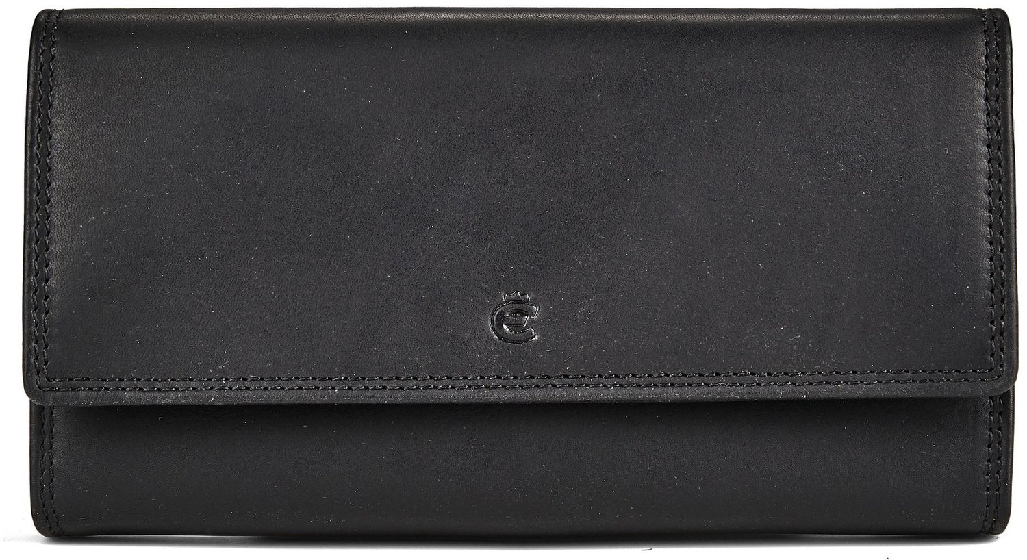Esquire Dallas Portemonnee Leder 17.5 cm - Dames - Horizontaal - schwarz