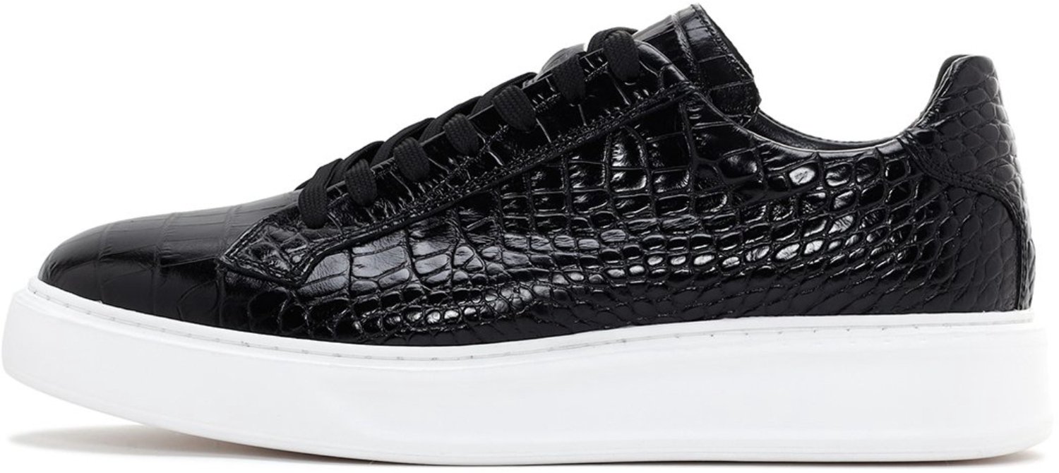 DERIMOD Sneakers Croco Patterned Leather Sneakers