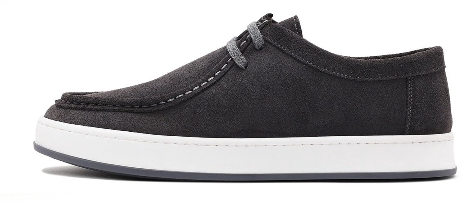 DERIMOD Casual Lace-up Shoes Suede Leather Casual Lace-up Shoes