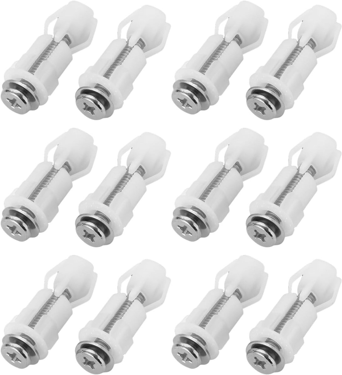 12 Stuks Rubber Compensatie Schroeven voor Toiletbril, Installatie Accessoires en Montage Hardware voor Badkamer