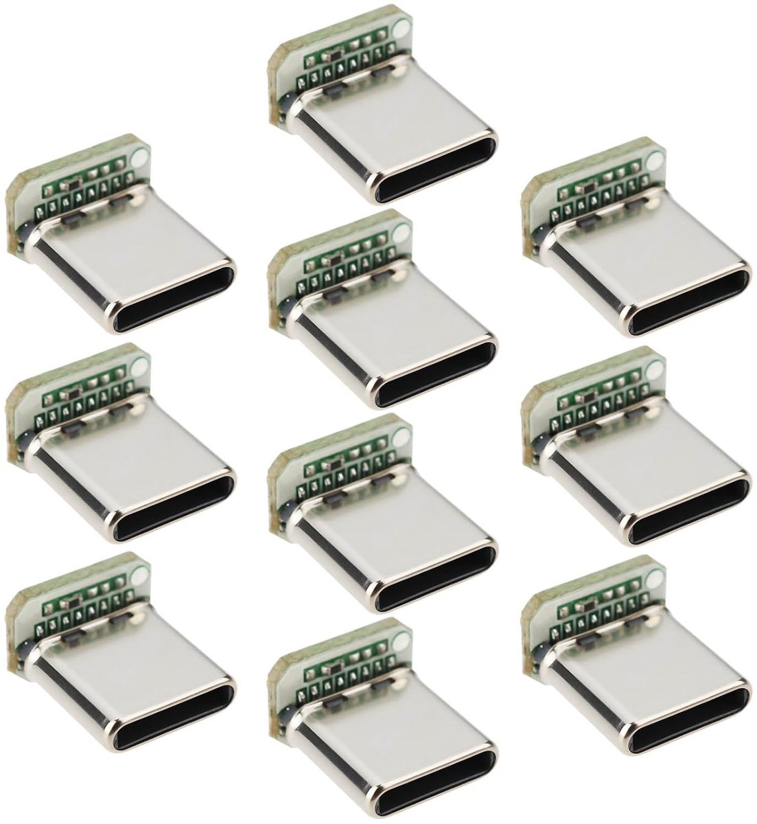 10 Stuks USB 3.1 Type-C 16 Pin Connector voor Opladen, Gegevensoverdracht en Reparatie