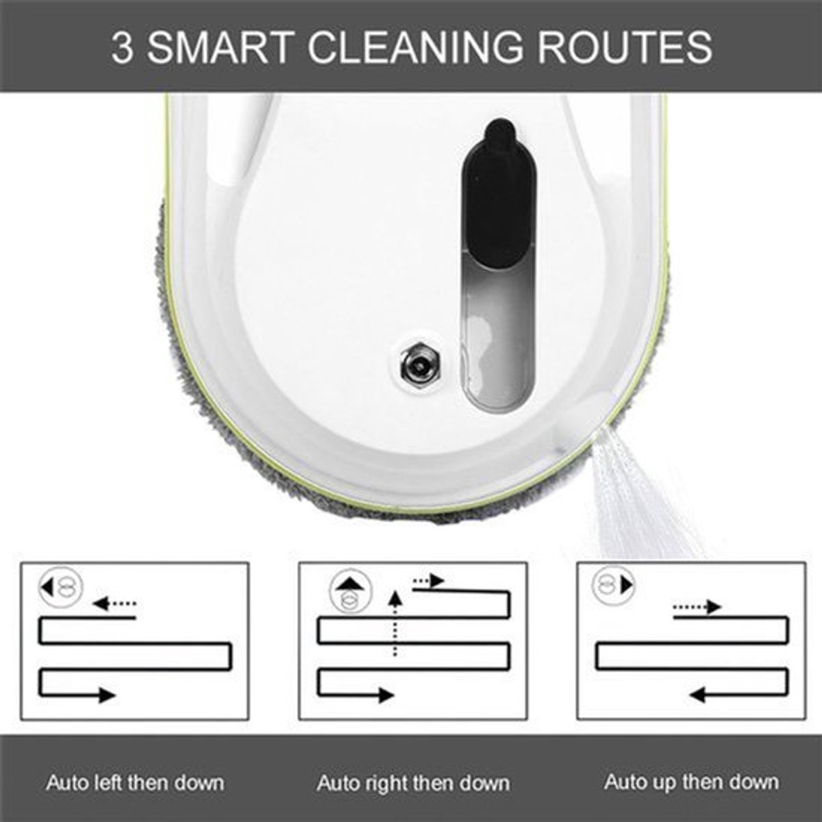 Raamreinigingsrobot 3800Pa - Elektrische Ramenwasser - 40 ml Watertank - Microvezel - Voor Glas En Ramen