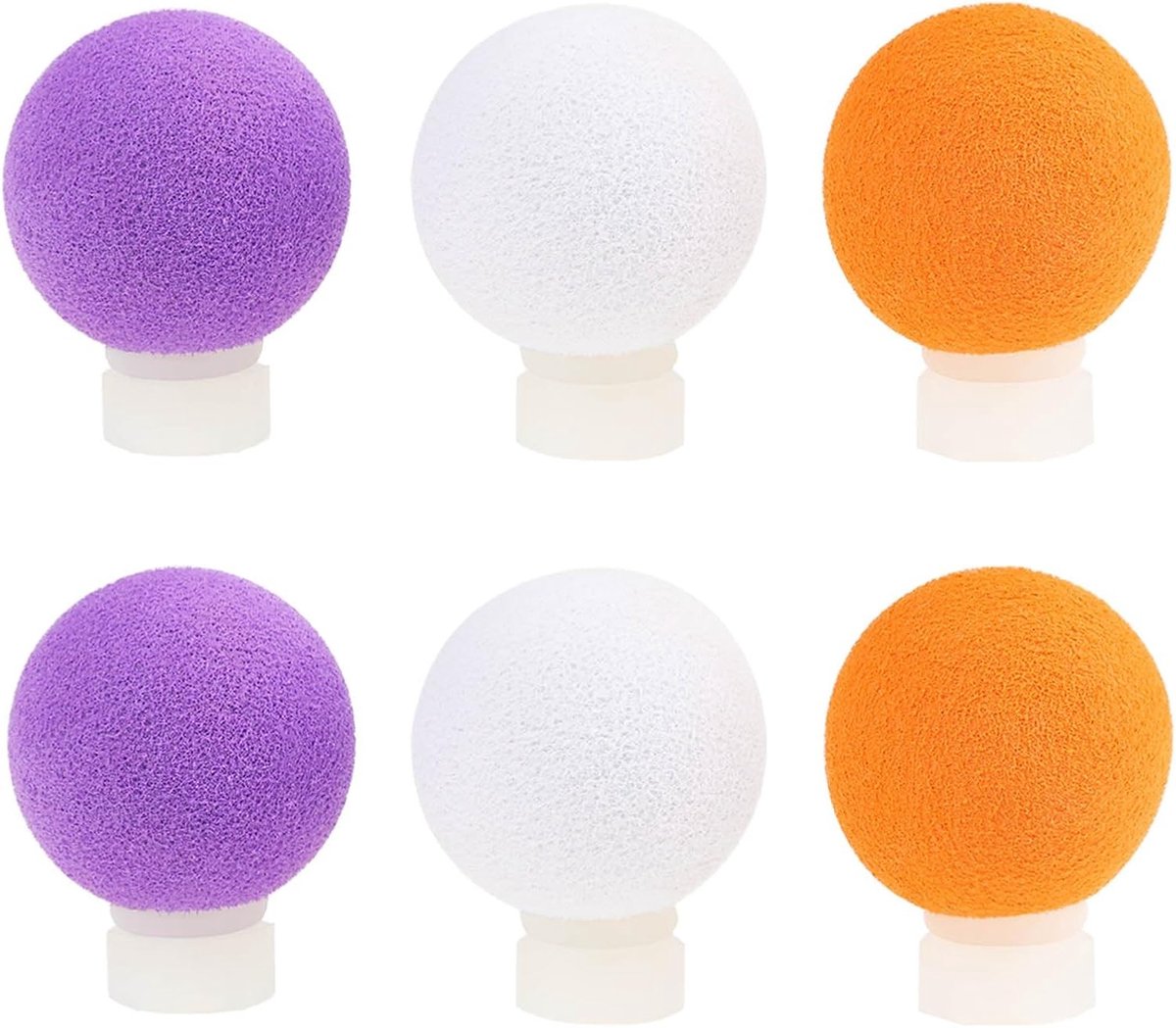 6 Stuks 32mm Verstelbare Vliegvissen Indicatoren voor Karpervissen in Wit, Oranje en Paars - Perfect voor Nauwkeurige Aasdetectie en Visserijaccessoires