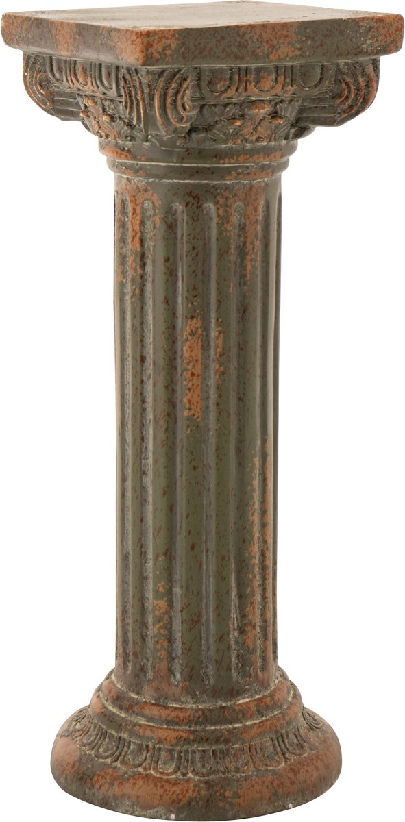 J-Line decoratie Sokkel Antiek - polyresin - donkergroen