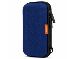 Étui pour disque dur Sounix - 2,5 pouces / 3,5 pouces - Étui rigide - Étui Powerbank - Convient aux SSD portables Extreme - Bleu foncé