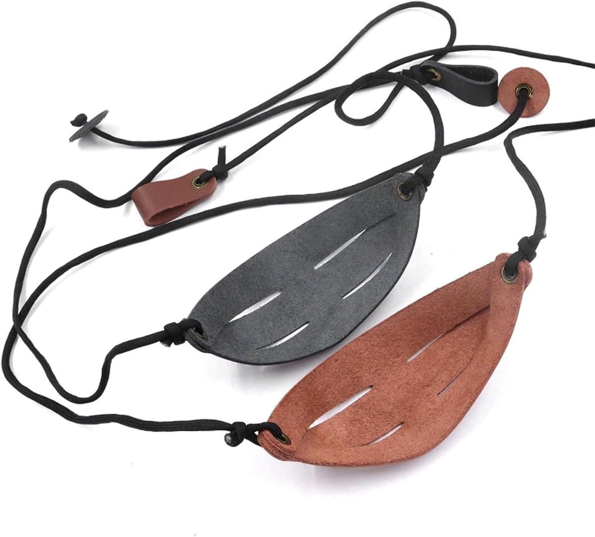 Precisie Golfbal Werpers - Set van 2 Stuks - Duurzaam Leer - Ideaal voor Golftraining en Vermaak