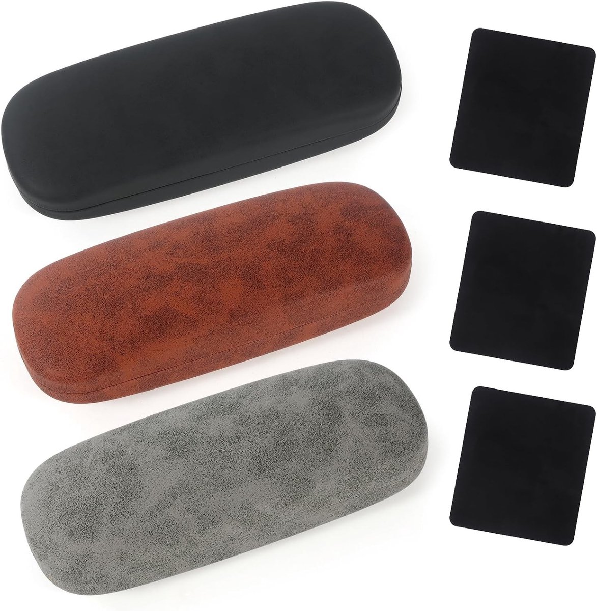 Duurzame en Beschermende Hardcase voor Brillen - 2 Stuks voor Mannen en Vrouwen, Ideaal voor Reis en Opslag
