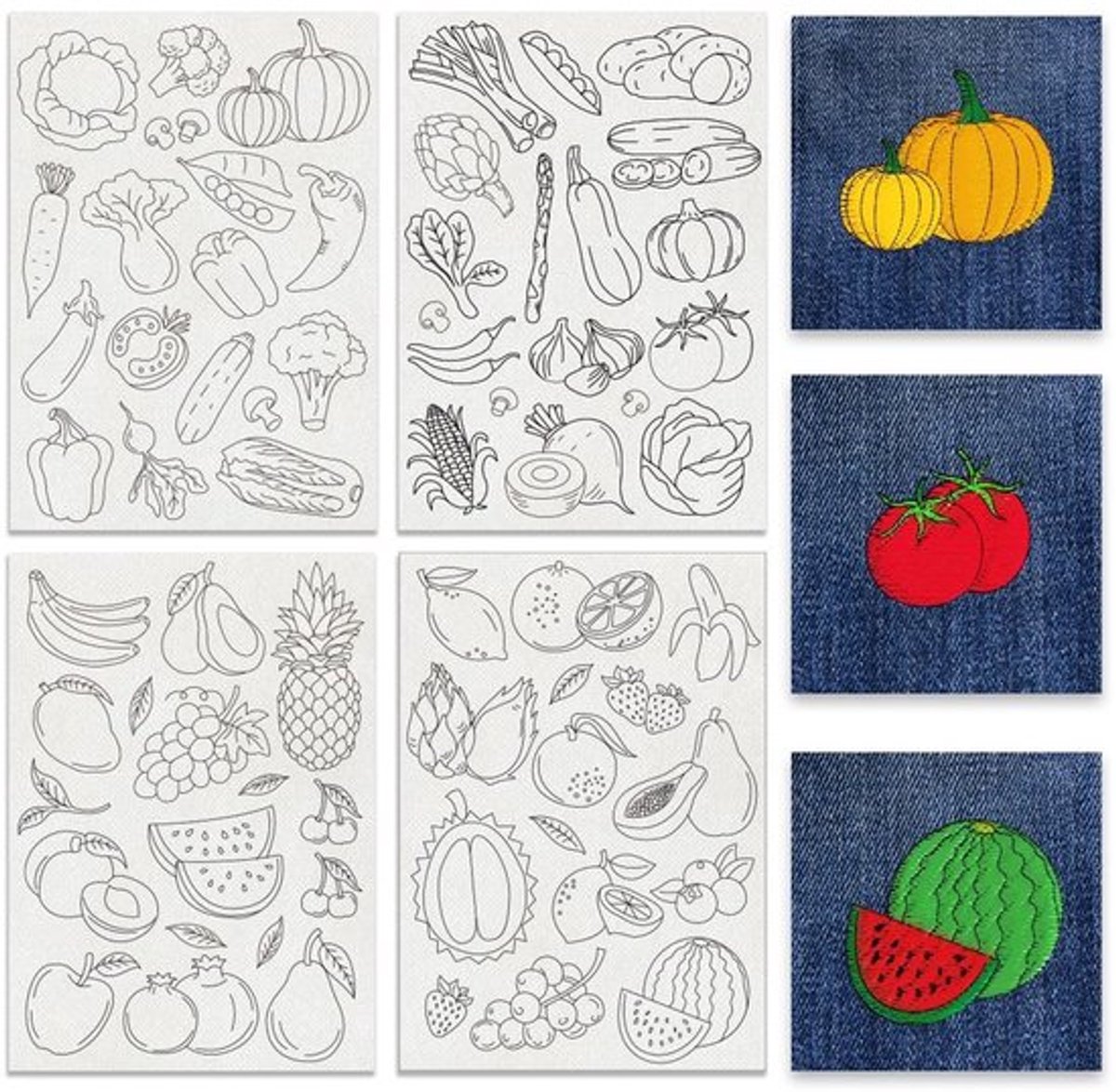 Dailygoods- Borduurpatronen 69 Stuks - Borduurpapier Oplosbaar - Wateroplosbaar